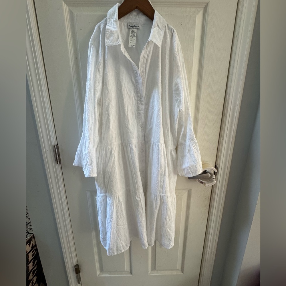 Tommy Bahama xl White Dress